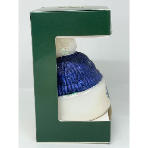 Old World Christmas Penn State Nittany Lions Beanie Glass Ornament 4" OWC - Picture 5 of 8